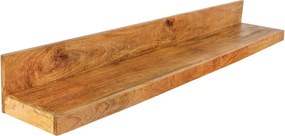 Dizajnová nástenná polica Elegant 110 cm mango