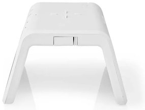 Nedis WCACQ30WT - Budík s LCD a bezdrôtovou nabíjačkou 15W/5V, biely
