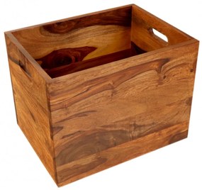 Kôš na noviny Gani 40x30x30 z indického masívu palisander Natural