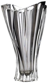 KRIŠTÁĽOVÁ VÁZA BOHEMIA PLANTICA GREY 320MM SIVÁ