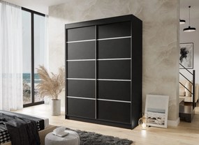 ŠATNÍKOVÁ SKRIŇA EMA 150 cm ČIERNA