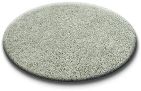 Okrúhly koberec SHAGGY Hiza 5cm sivý