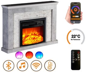 Elektrický krb DLC Home Retro Concrete EF 4