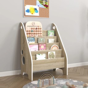 Wooden Toys Montessori knižnička na knihy Detská knižnica SONOMA