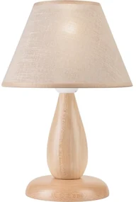 Lamkur Stolná lampa PERA 1xE27/60W/230V béžová/buk LA04686