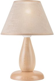 Stolná lampa PERA 1xE27/60W/230V béžová/buk