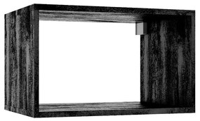 Kúpeľňová skrinka Qubik čierny betón 30x60x44