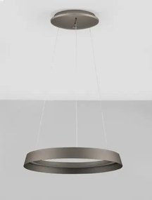LED stmievateľný champaign hnedý dizajnový luster Ormi 45