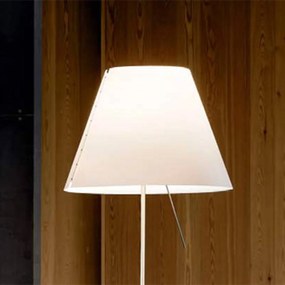 Luceplan Costanza stojaca lampa, hliník/biela