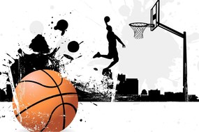 Obraz - Hráč basketbalu (90x60 cm)