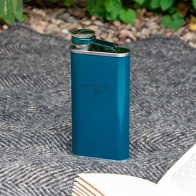 Zelenomodrá ploskačka z nehrdzavejúcej ocele 250 ml Spirit of Adventure – Rex London