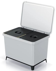 Odpadkový kôš na triedený odpad NKS60W2 46 l - popolavá