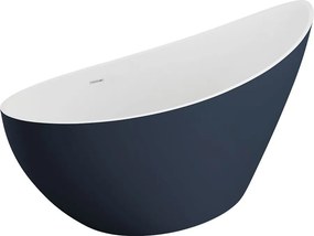 Polimat Akrylátová voľne stojaca vaňa Zoe 180x80 POLIMAT-Rozmery: 180x80, POLIMAT-Farba vane: Biela / grafit lesk