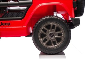 LEAN CARS Batéria pre vozidlá Jeep Rubicon 4x4 DK-JWR556 4x200W 24V červená