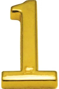 Domové číslo "1" zlaté 10 cm