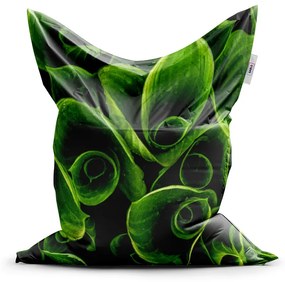 Sablio Sedací vak Zelené listy - 200x140 cm