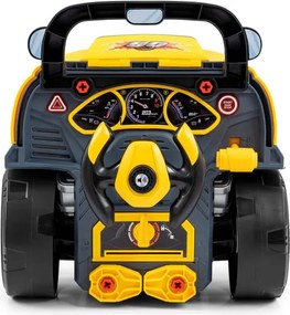 Auto s motorom N-GINE žlté