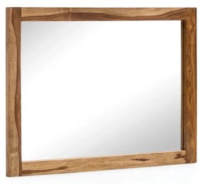 furniture-nabytek.cz - Masívne kúpeľňové zrkadlo Lagos z palisandrového dreva, lakované, hnedé – 80×60 cm