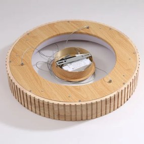 Brilagi - Závesné LED svietidlo na lane FALCON WOOD MODERN LED/30W/230V pr. 45 cm drevo