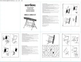 Záhradná hojdačka BestBerg BBGS-10BE / béžová
