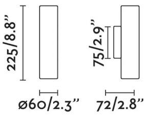 FARO 43760 - Nástenné svietidlo STAN 2xGU10/8W/230V zlatá