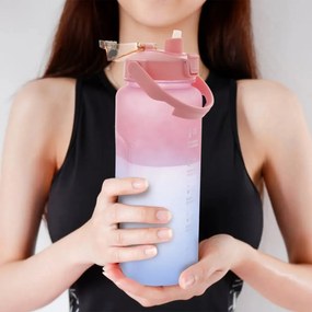 Športová fľaša, 2 l, ružová