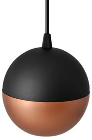 LED Luster na lanku MIDWAY 4xGU10/4,8W/230V čierna/medená