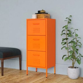 Úložná skrinka oranžová 42,5x35x101,5 cm oceľ 336183