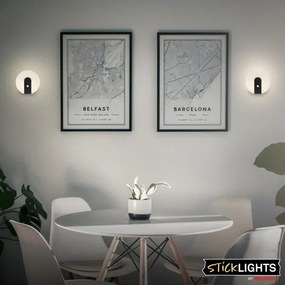 Briloner 3889015 - LED nabíjacie nástenné svietidlo so senzorom TARO LED/2,5W/5V 1800 mAh čierne