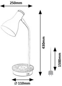 Rabalux MOSLEY stolná lampa 74001