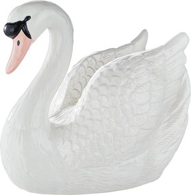 ODETTE Dekorácia labuť 21 cm