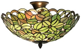 Stropná Tiffany stropnica GREEN Ø41