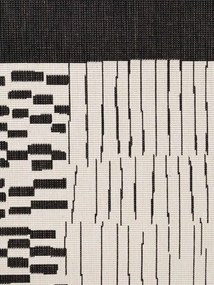 Koberec HARINGEY krémový / čierny