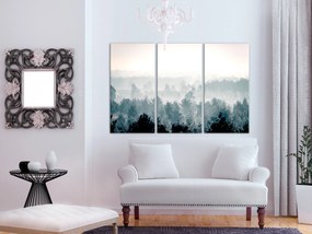 Artgeist Obraz - Winter Forest (3 Parts) Veľkosť: 60x40, Verzia: Na talianskom plátne