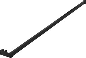 Mexen Kioto, vešiak na uteráky pre sprchovú zástenu, max. 140 cm, čierna matná, 800-06-70