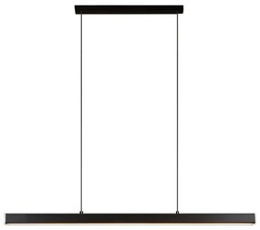 Toolight Toolight, LED závesné svietidlo 80cm, 15W, APP1447-CP, čierna matná, OSW-02391