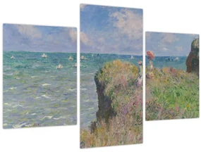 Obraz - Claude Monet, Cliff Walk at Pourville, reprodukcia (90x60 cm)