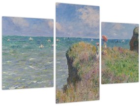 Obraz - Claude Monet, Cliff Walk at Pourville, reprodukcia (90x60 cm)