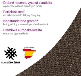 Super strečové poťahy HARMONIA tabaková taburetka (40 - 60 cm)