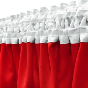 Dekorstudio Jednofarebný záves -  Červený Uchytenie závesu: Dekoračné kolieska