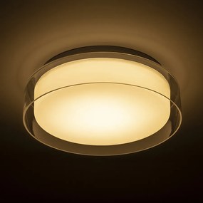 RENDL R13685 VENICE LED prisadené svietidlo, kúpeľňové IP44  číre sklo/opálové sklo/chróm