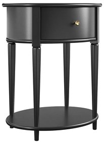 Čierny nočný stolík Aurora – Støraa