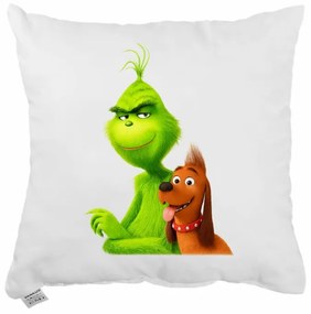Vianočný vankúš Grinch a Max 40x40 cm EMI