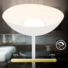 Briloner 1500016 - LED stmievateľná stojacia lampa ESTATE 8W/5V 4000 mAh biela