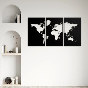 DUBLEZ | Drevená nálepka na stenu - Mapa sveta