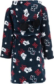 Detský / dievčenský coral fleece župan s kapucňou Minnie Mouse - Disney, EU 116 Tmavo modrá