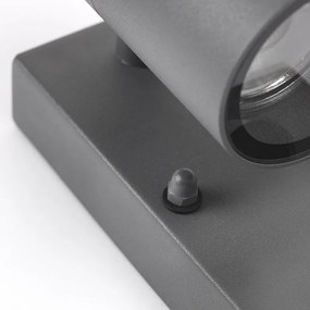 Vonkajšia nástenná lampa antracit IP44 s pohybovým senzorom - Solo