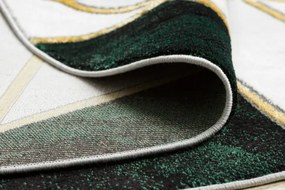 Koberec EMERALD exkluzívny 1015 kruh - glamour, marmur, geometrický zelený/zlatý