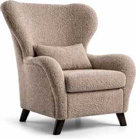 Hnedé kreslo ušiak Miuform Miuf