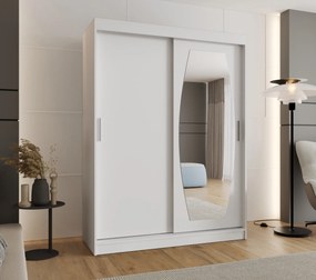 Šatníková skriňa 150 cm Rosaria (biela). Akcia -20%. Vlastná spoľahlivá doprava až k Vám domov. 1126297